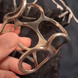 Express Silver Open Cuff Bracelet